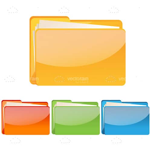 Colorful Folder Icon Set